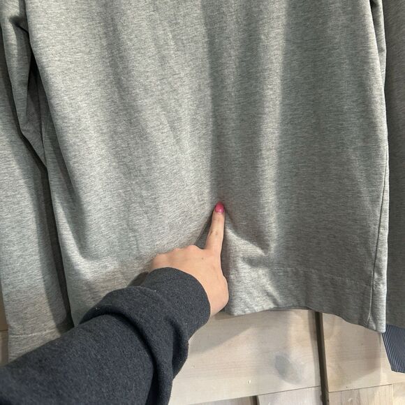 J Crew Womens Crew Neck Long Sleeve XS Gray Mixed Media Preppy 100% Cotton - Picture 7 of 10